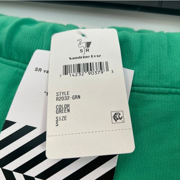 NWT Free People x Sandrine Rose Green Drawstring Sweatpants, Women's Small - Picture 4 of 7